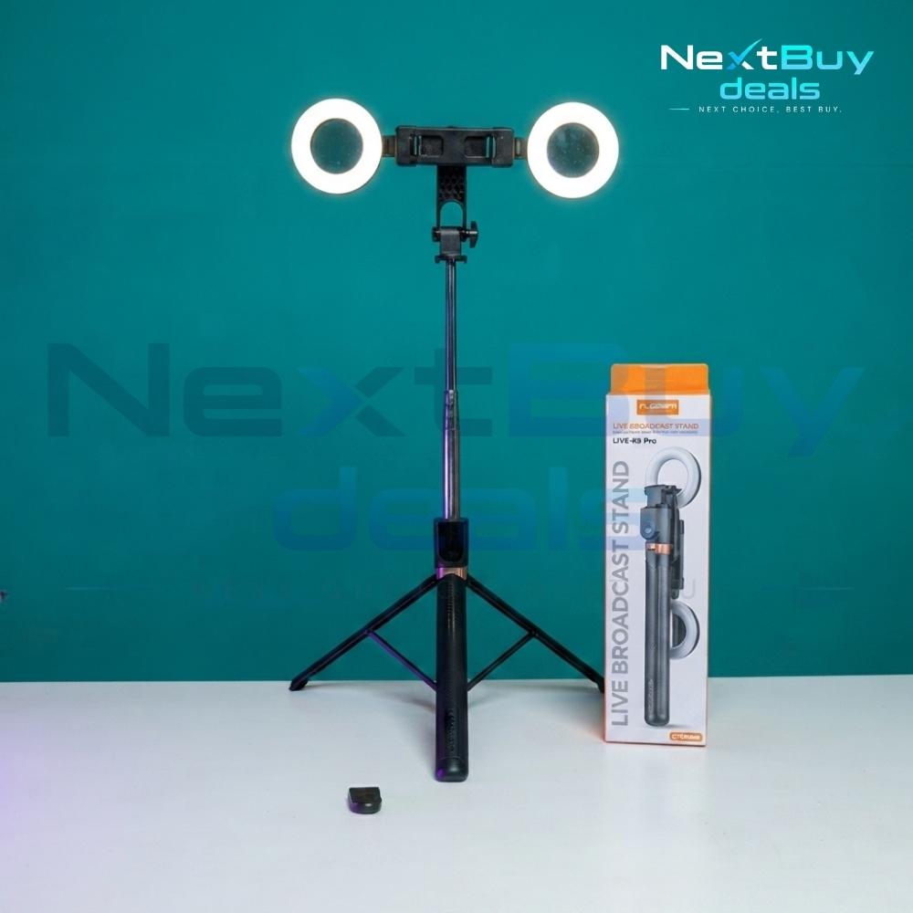selfie stick with tripod stand